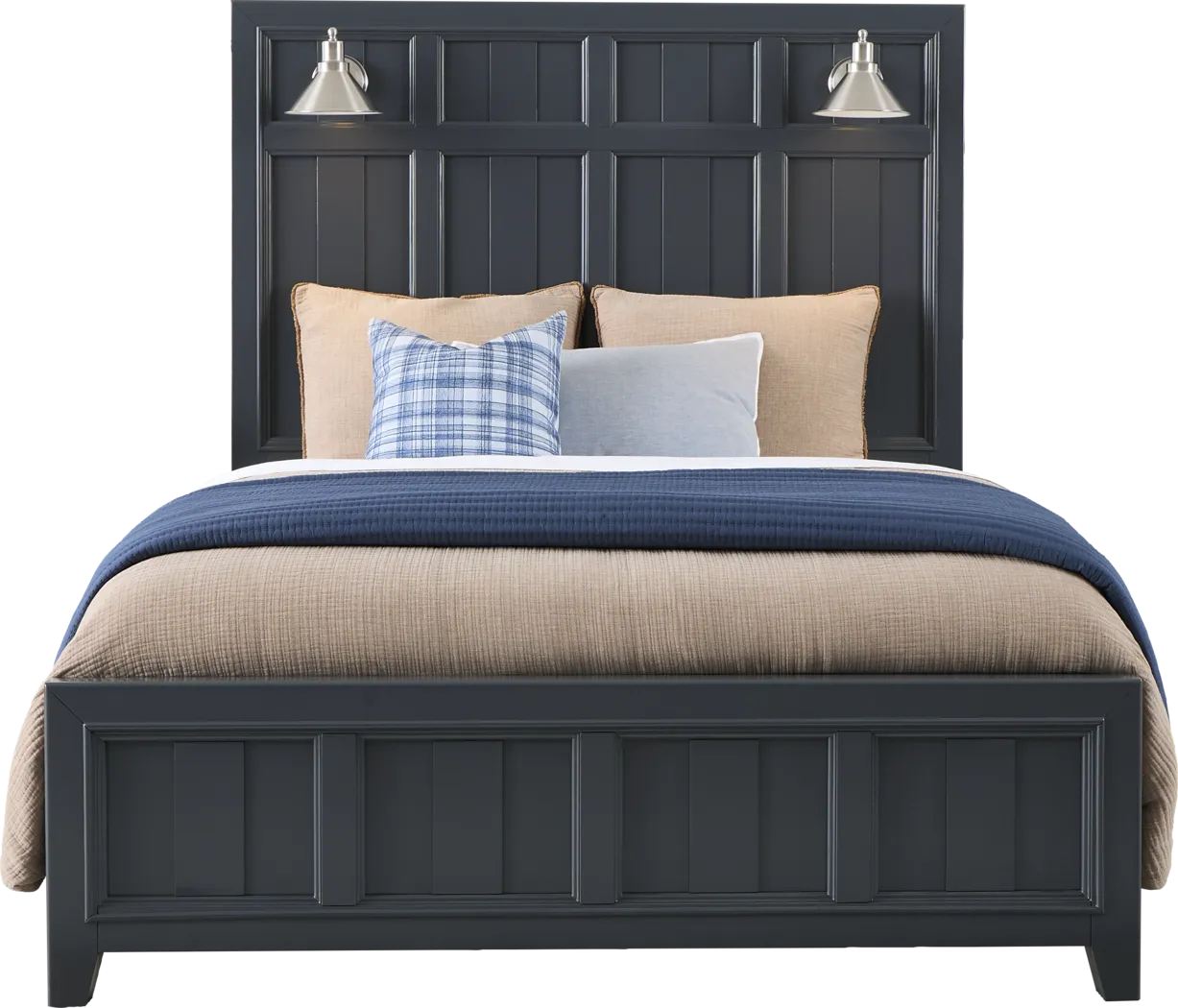 Owings Mill Graphite 3 Pc King Panel Bed - Thumbnail - Image 3