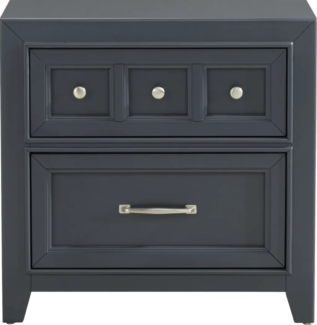 Owings Mill Graphite 7 Pc Queen Panel Bedroom - Thumbnail - Image 14