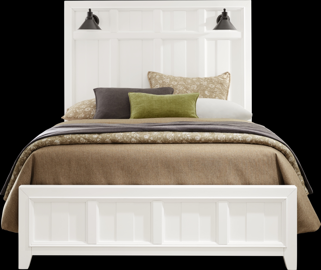 Owings Mill White 3 Pc Queen Panel Bed - Thumbnail - Image 3