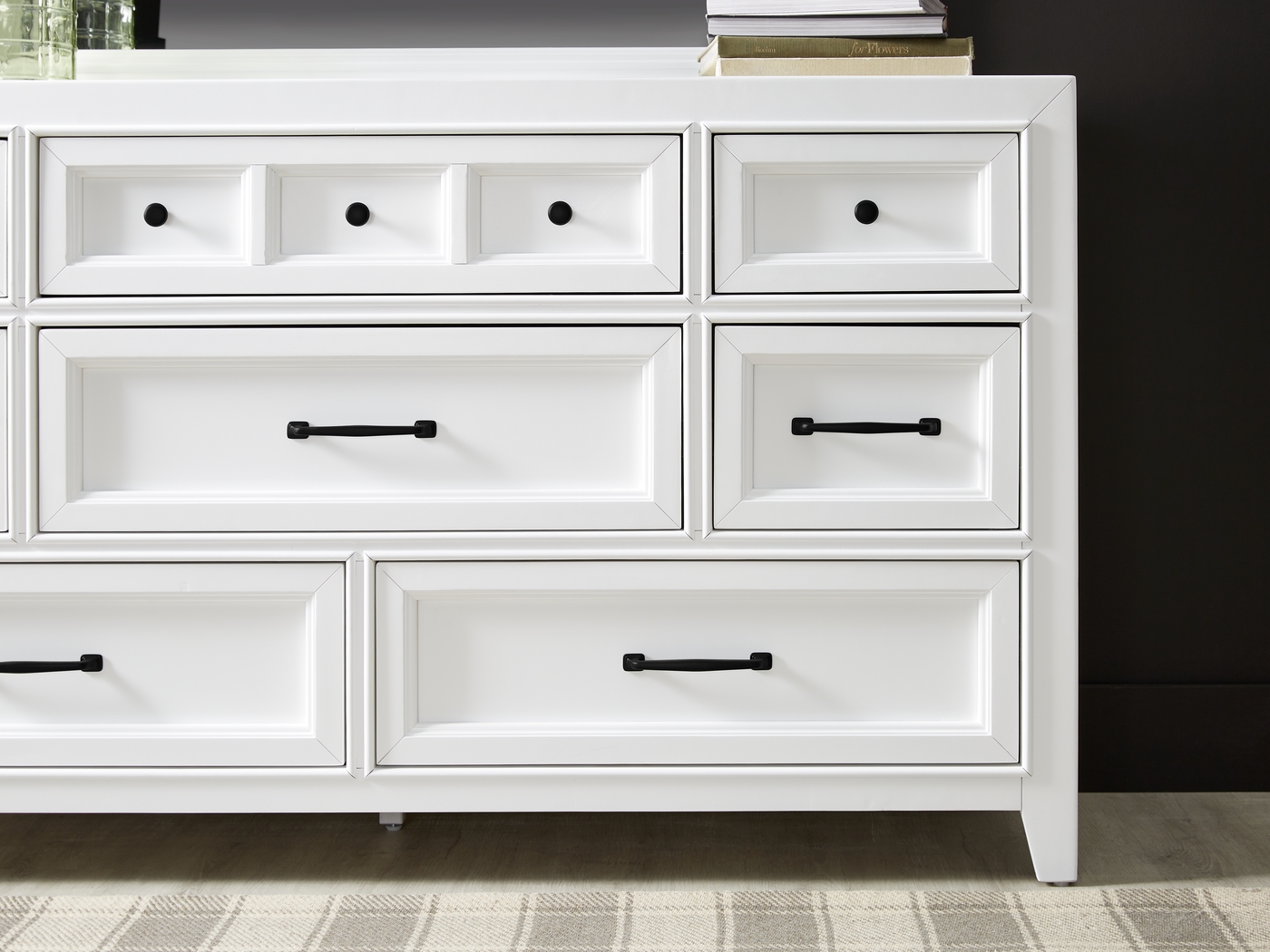 Owings Mill White 5 Pc Queen Storage Bedroom - Thumbnail - Image 10