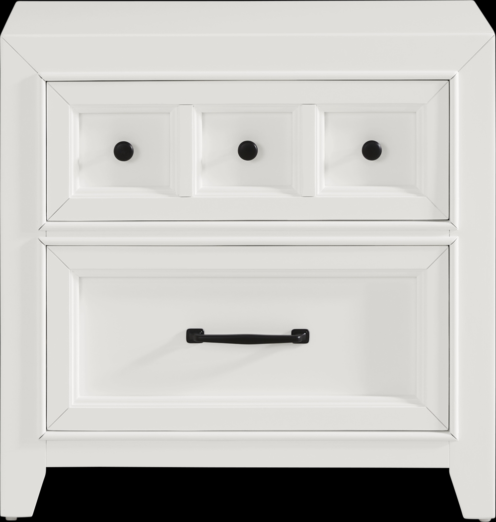 Owings Mill White 7 Pc Queen Storage Bedroom - Thumbnail - Image 13