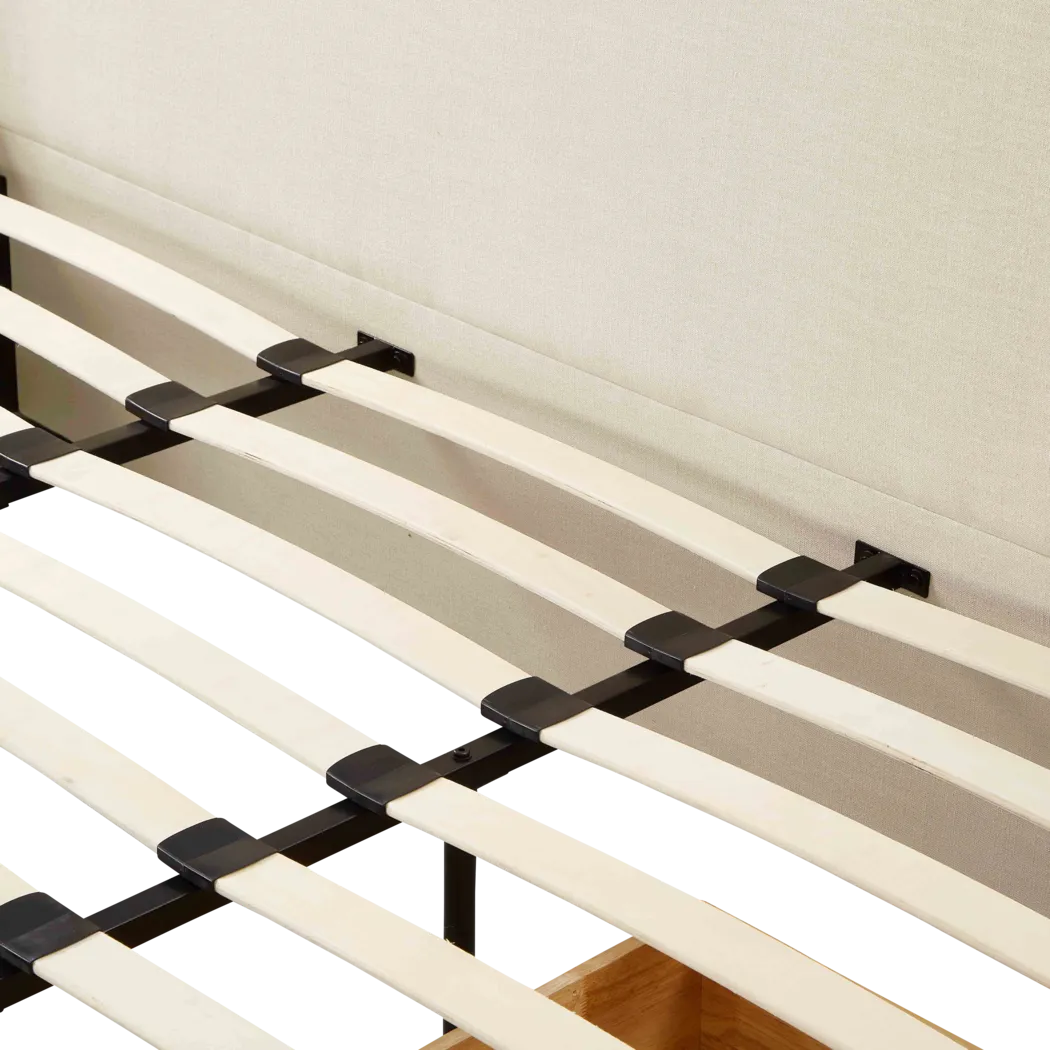Owlair Cream King Storage Bed - Thumbnail - Image 6