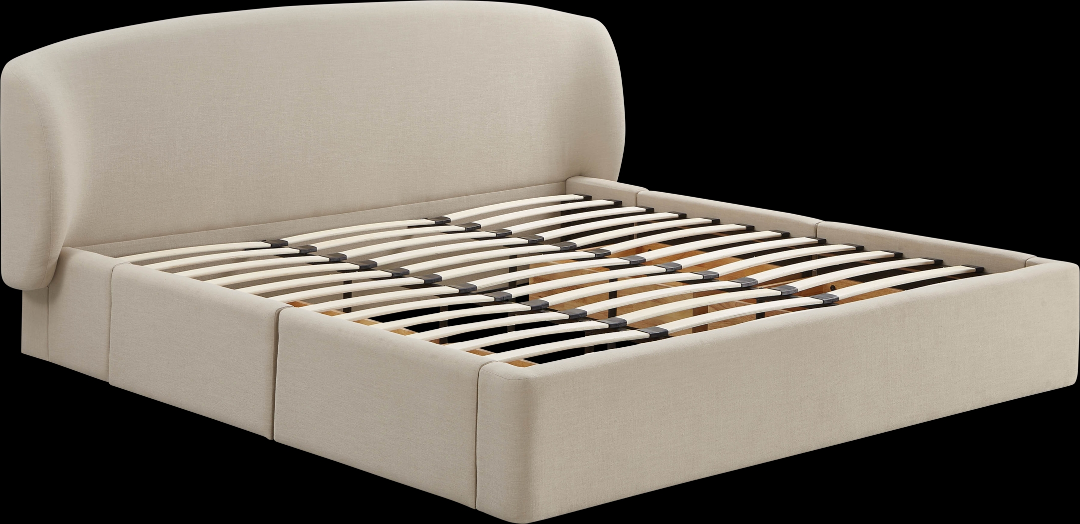 Owlair Cream King Storage Bed - Thumbnail - Image 6