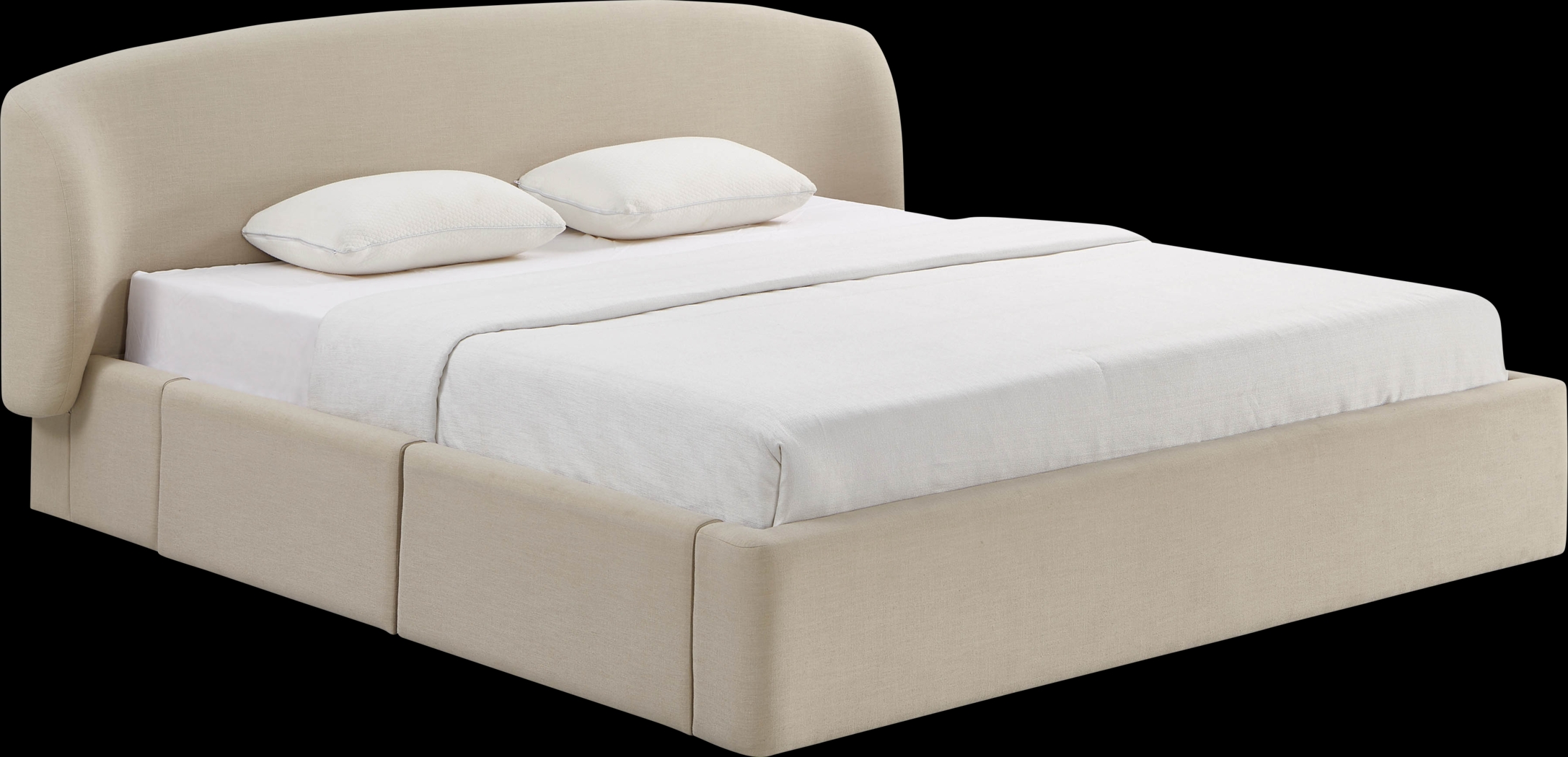 Owlair Cream King Storage Bed - Thumbnail - Image 7