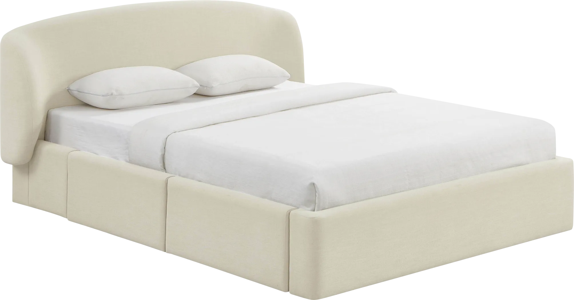 Owlair Cream Queen Bed - Thumbnail - Image 3