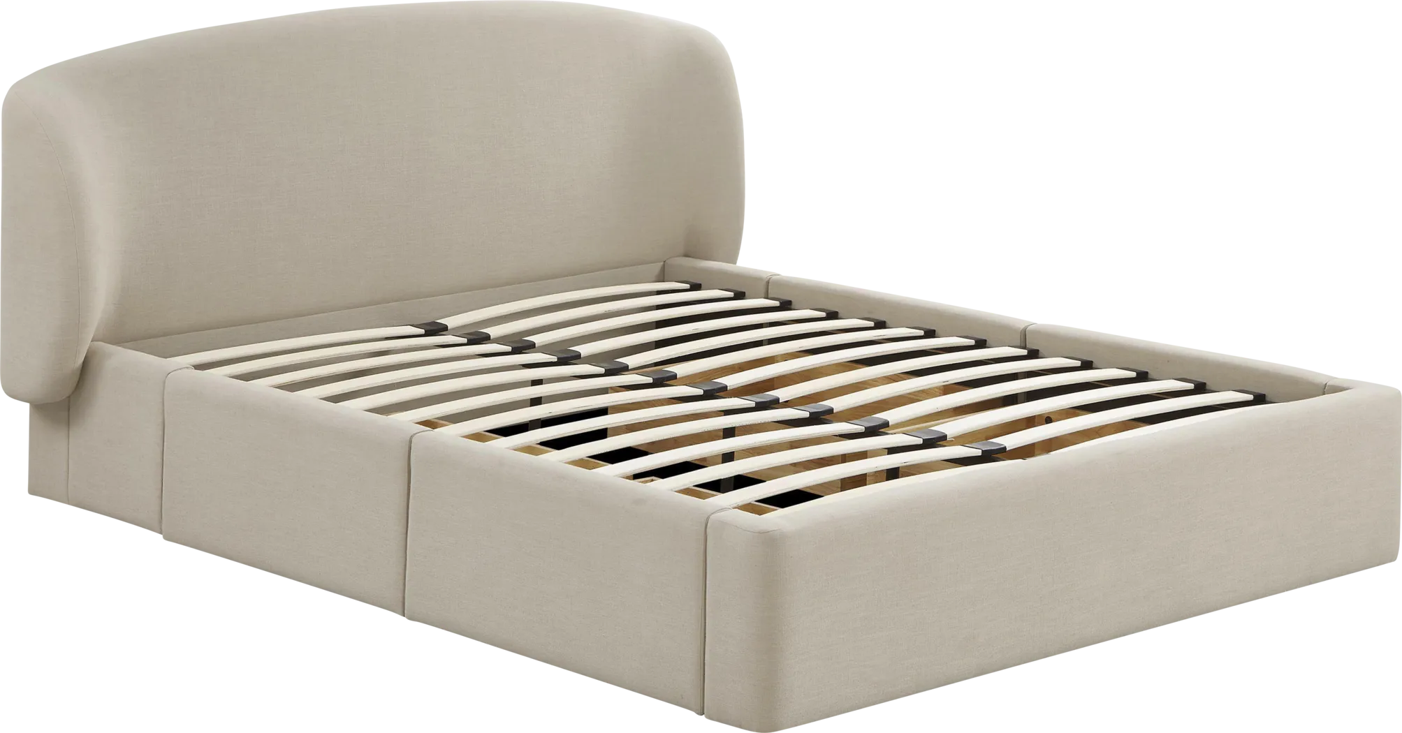 Owlair Cream Queen Storage Bed - Thumbnail - Image 5