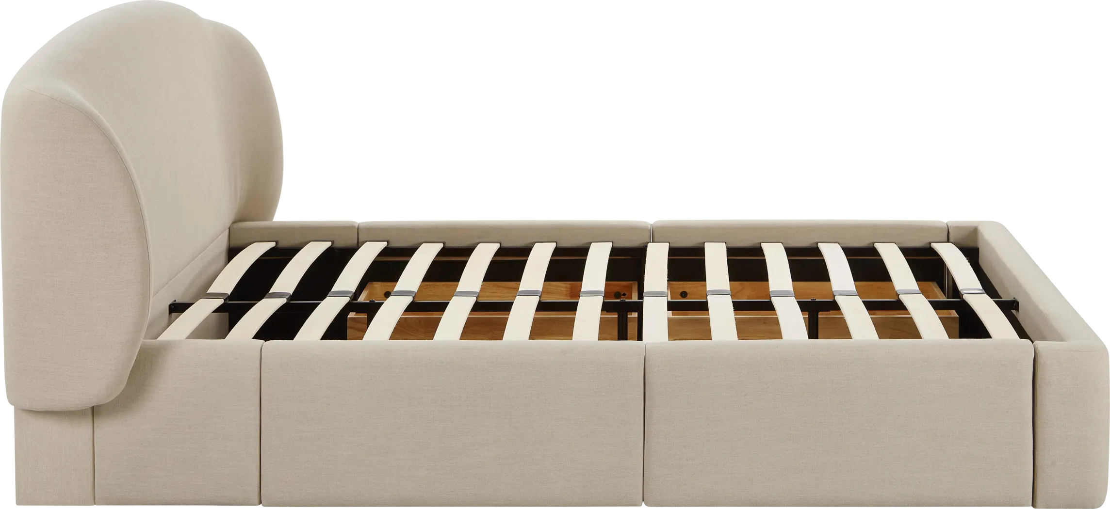 Owlair Cream Queen Storage Bed - Thumbnail - Image 8