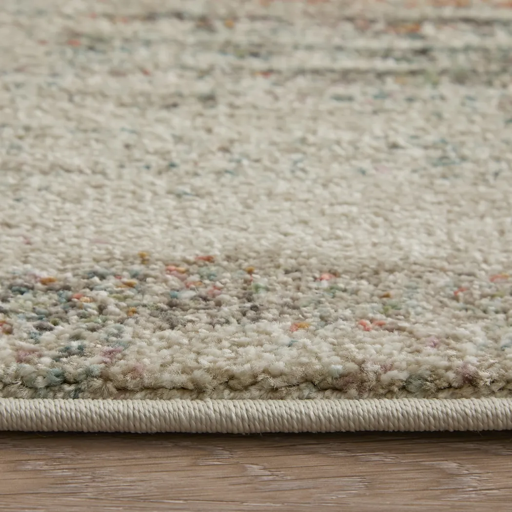 Owlatra Ivory/Multi 2'6 x 7'3 Runner Rug - Image 3