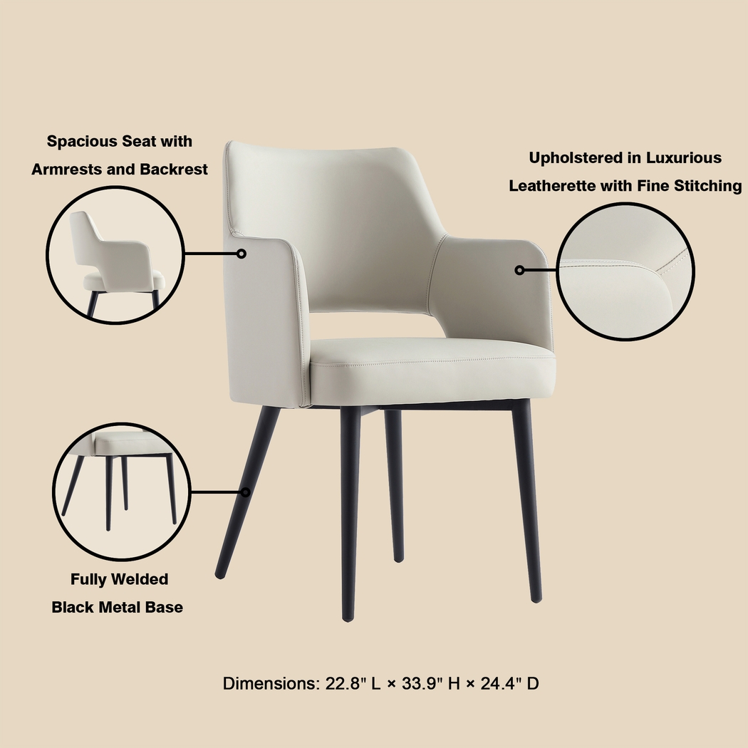 Owlwell Gray Arm Chair - Thumbnail - Image 4
