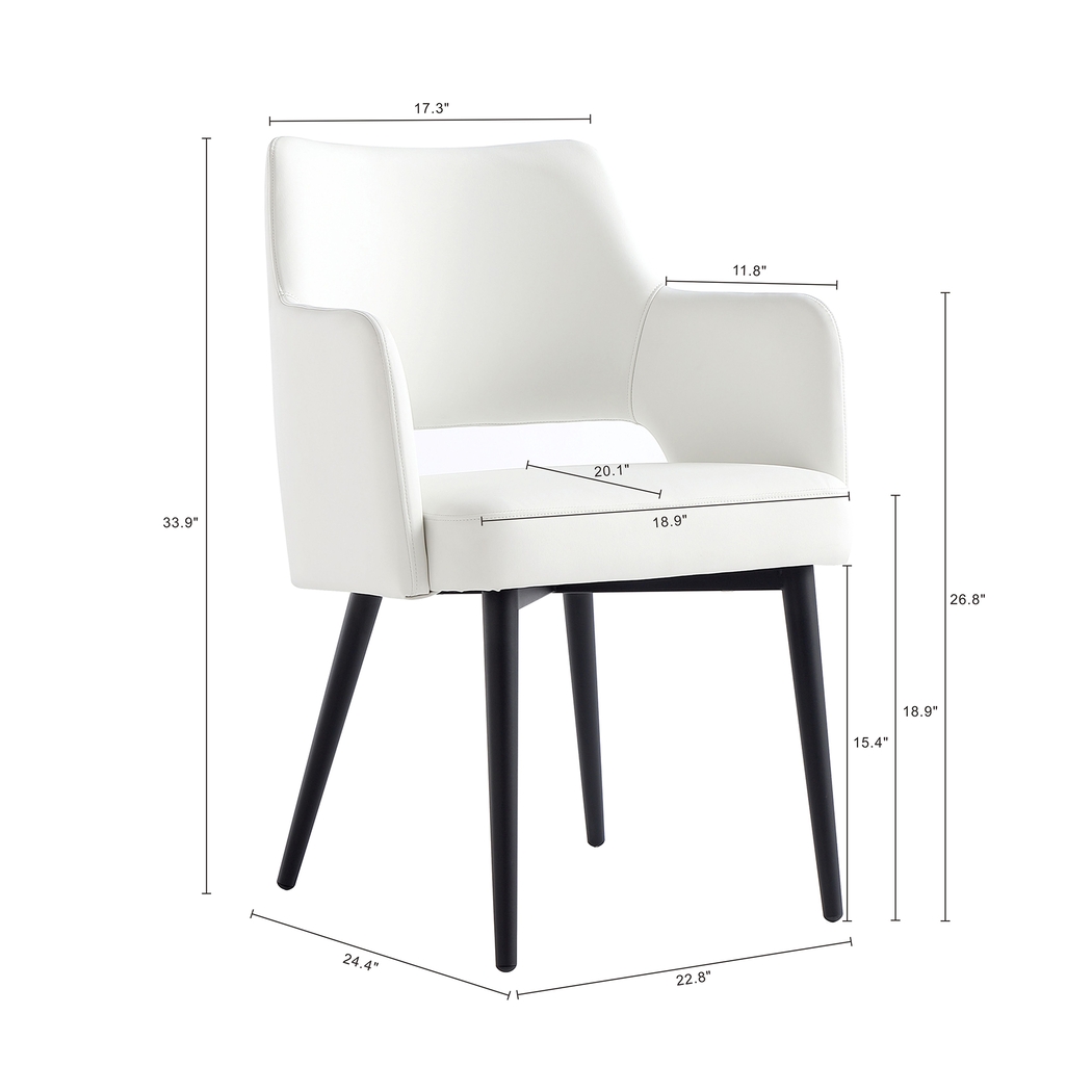 Owlwell White Arm Chair - Thumbnail - Image 9