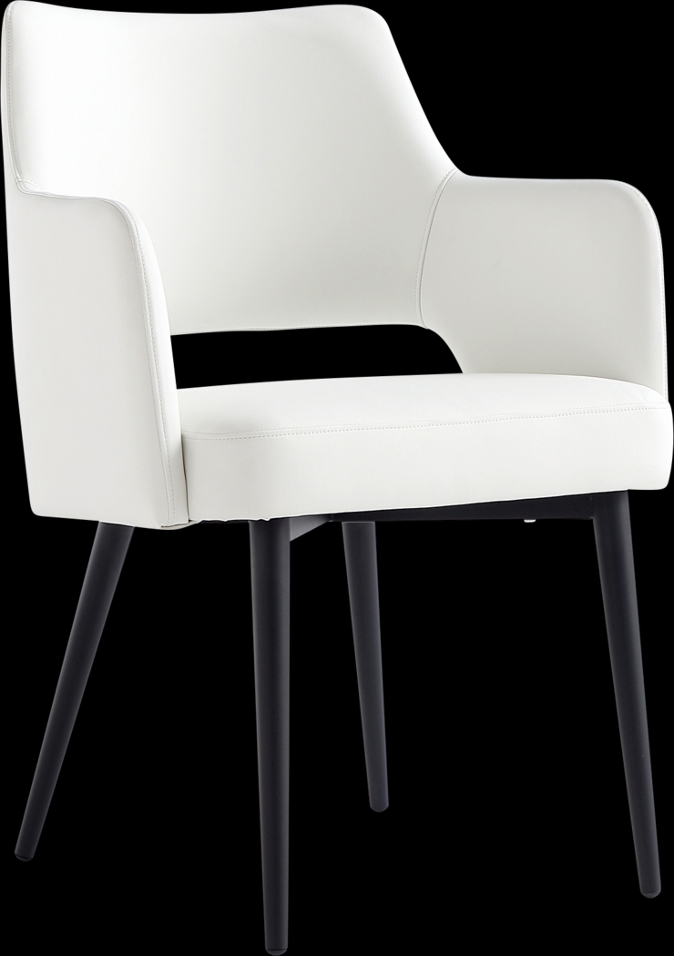 Owlwell White Arm Chair - Thumbnail - Image 4