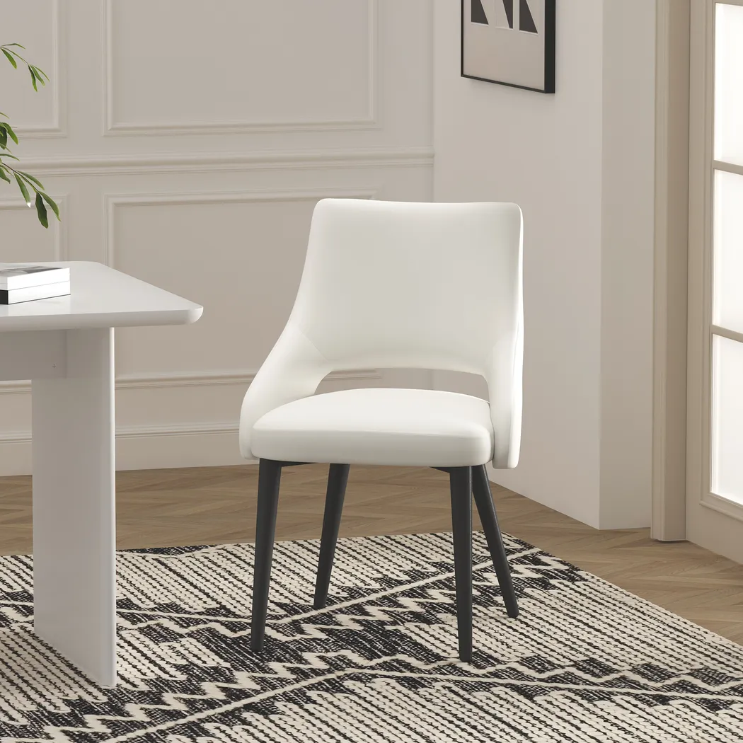 Owlwell White Dining Chair - Thumbnail - Image 2