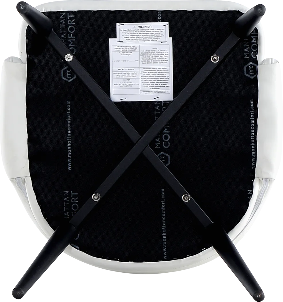 Owlwell White Dining Chair - Thumbnail - Image 3