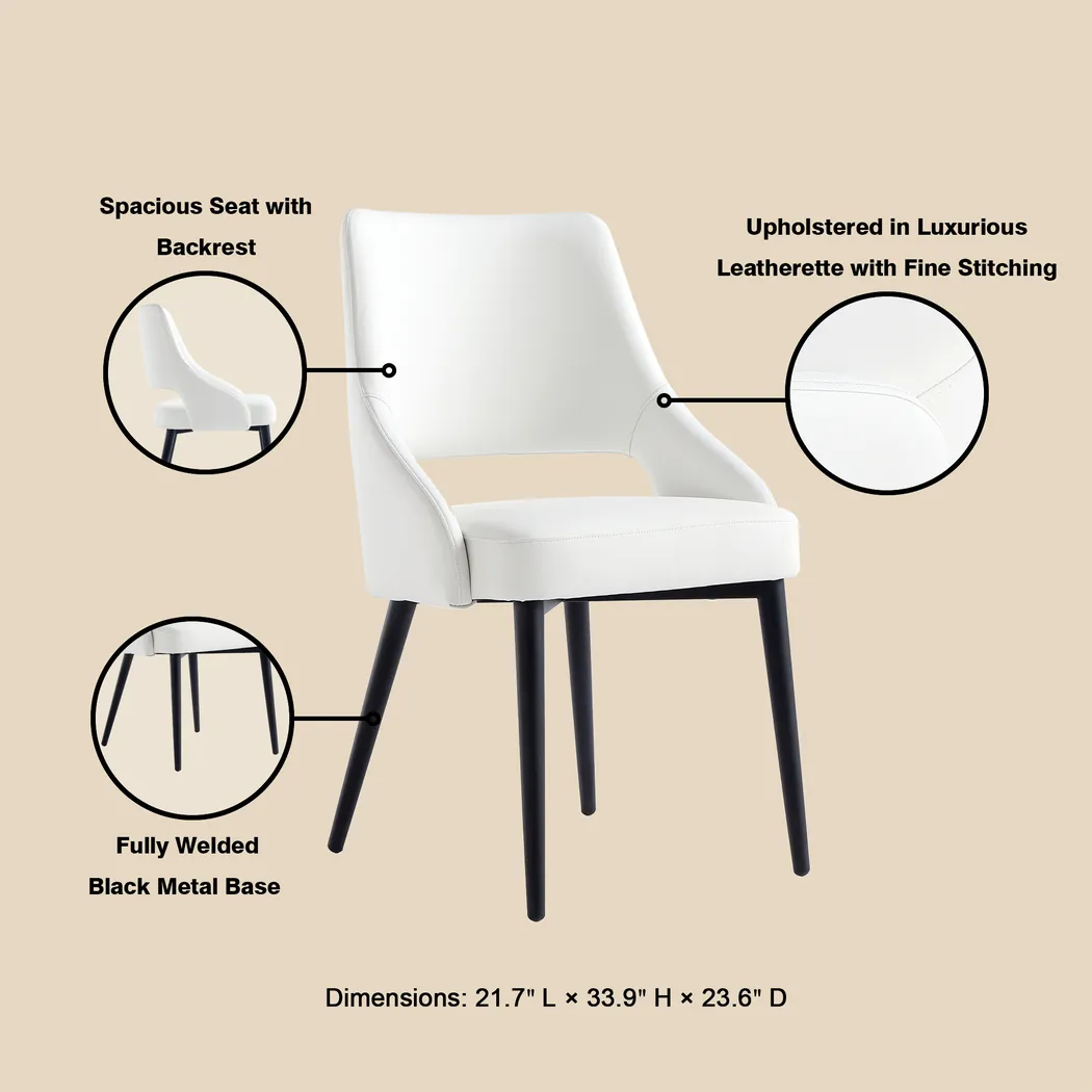 Owlwell White Dining Chair - Thumbnail - Image 5