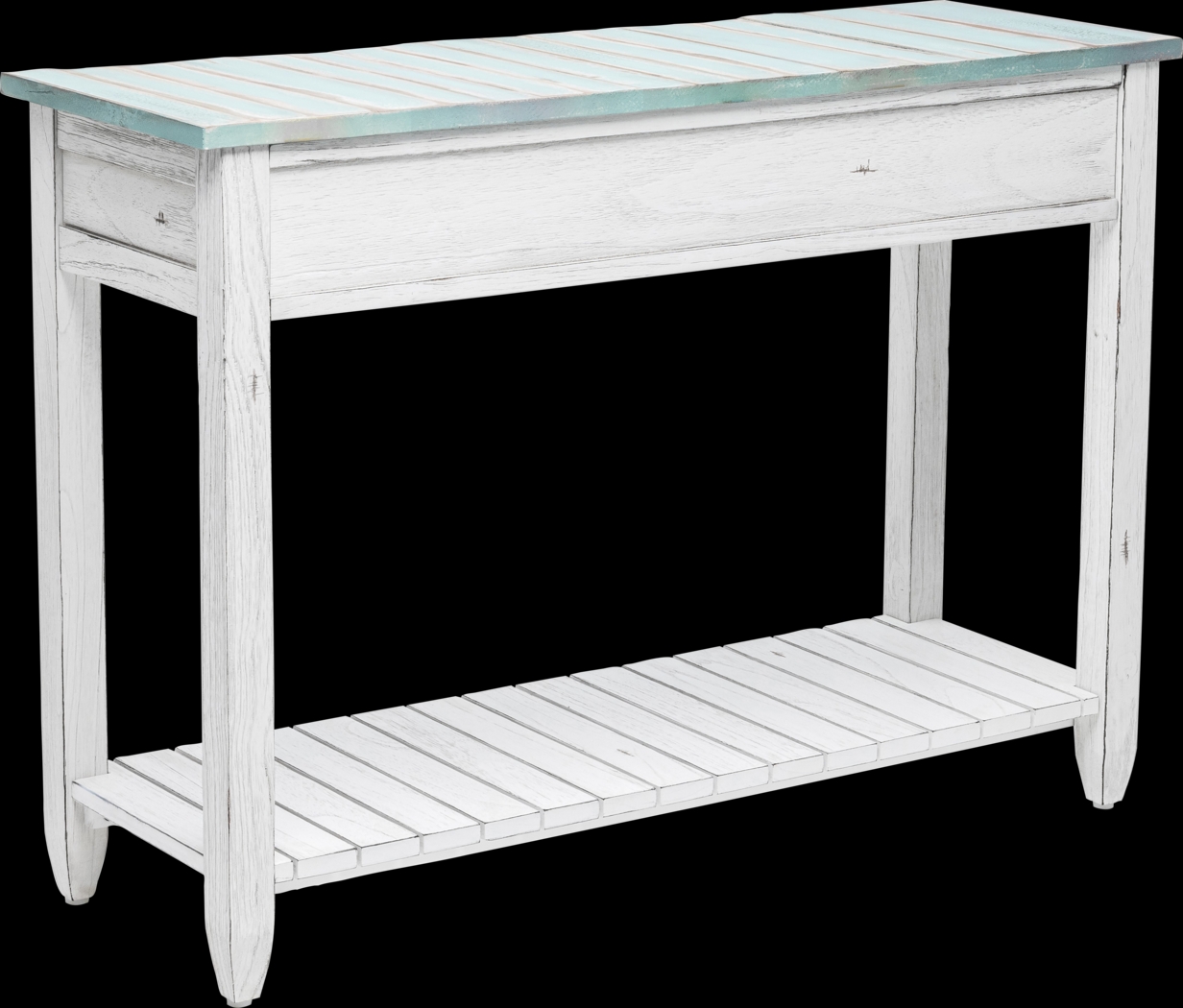 Owoth Blue Console Table - Thumbnail - Image 4