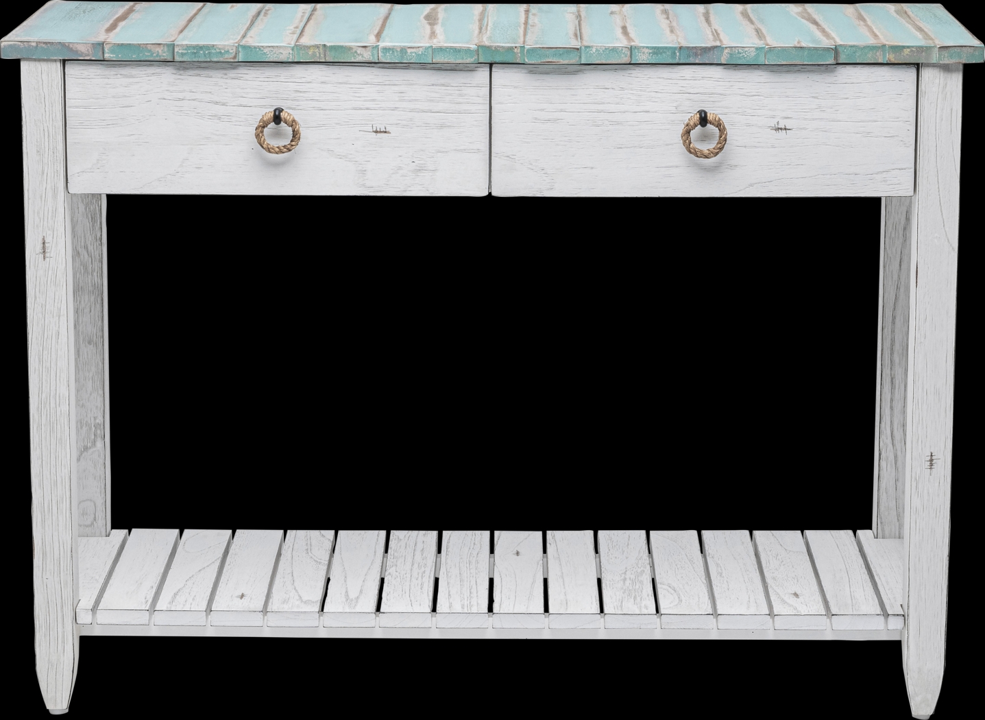 Owoth Blue Console Table - Thumbnail - Image 7