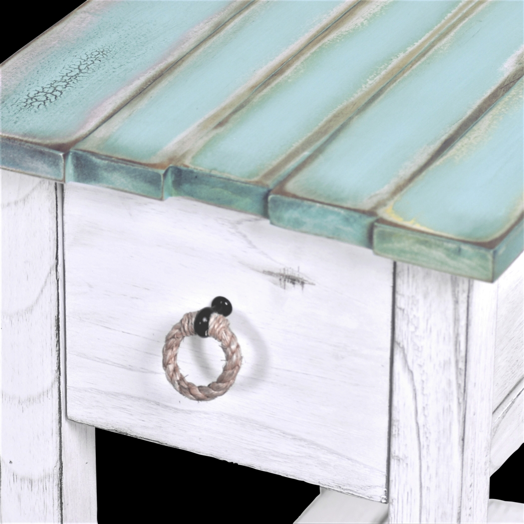 Owoth Blue/White Small Chairside Table - Thumbnail - Image 6