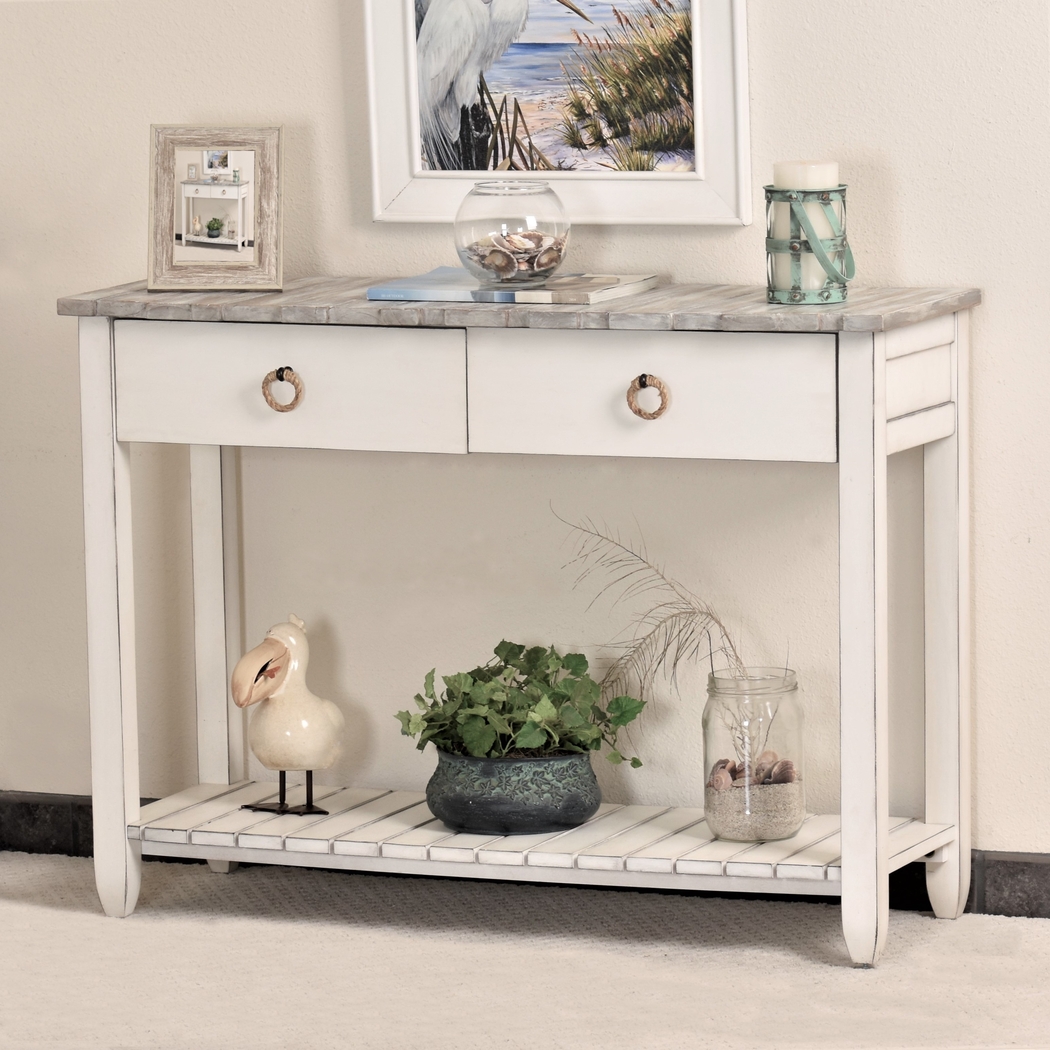 Owoth Gray Console Table - Thumbnail - Image 2