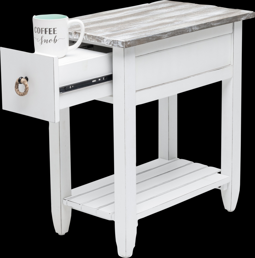 Owoth Gray/White Small Chairside Table - Thumbnail - Image 11