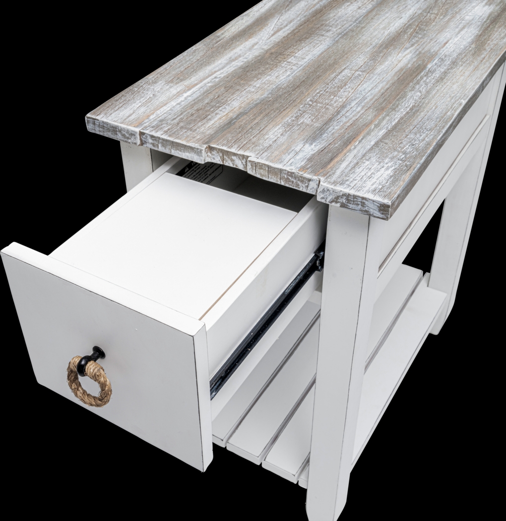 Owoth Gray/White Small Chairside Table - Thumbnail - Image 14