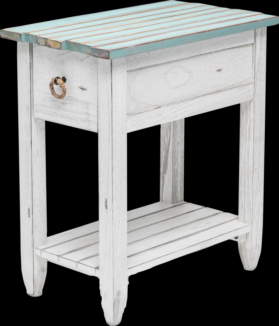 Owoth Gray/White Small Chairside Table - Thumbnail - Image 5