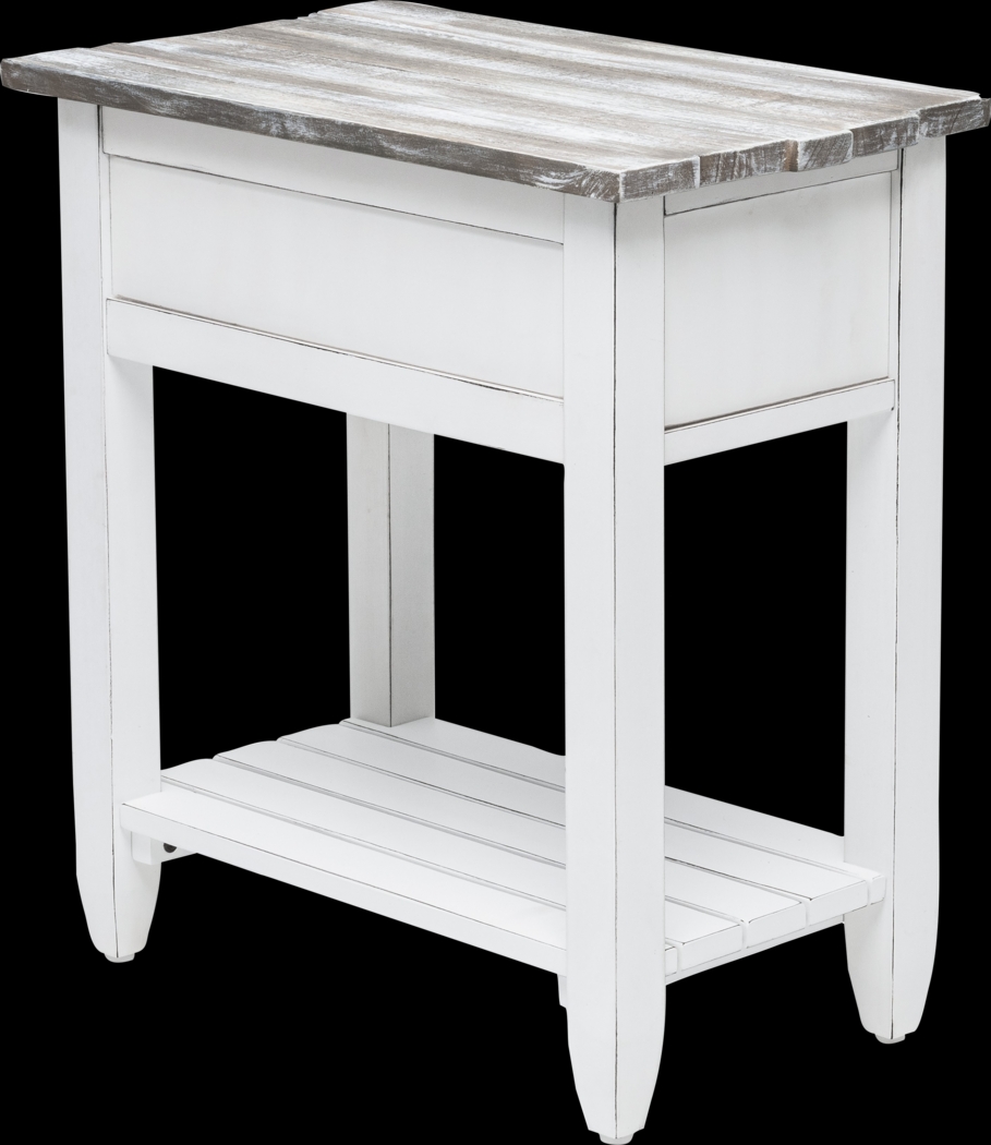 Owoth Gray/White Small Chairside Table - Thumbnail - Image 6