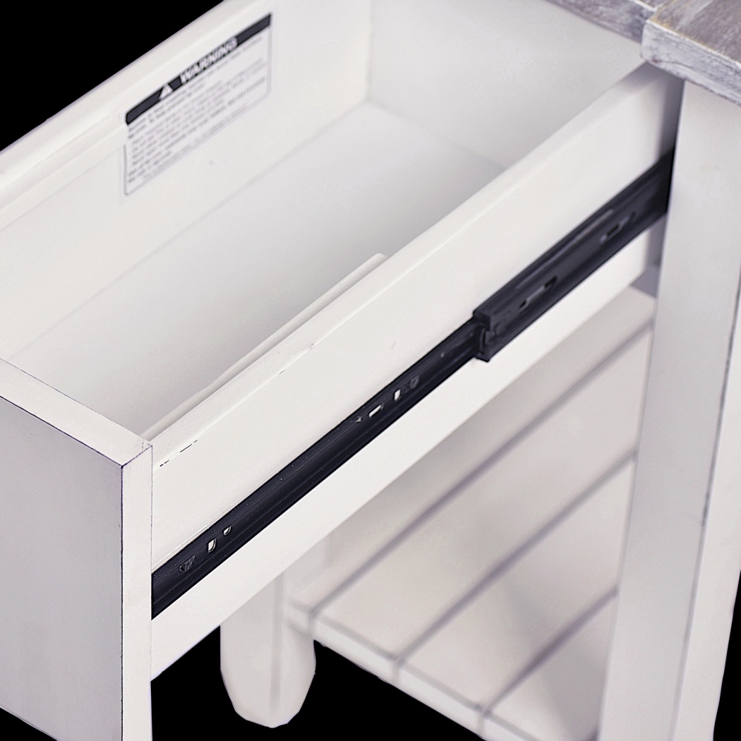 Owoth Gray/White Small Chairside Table - Thumbnail - Image 9