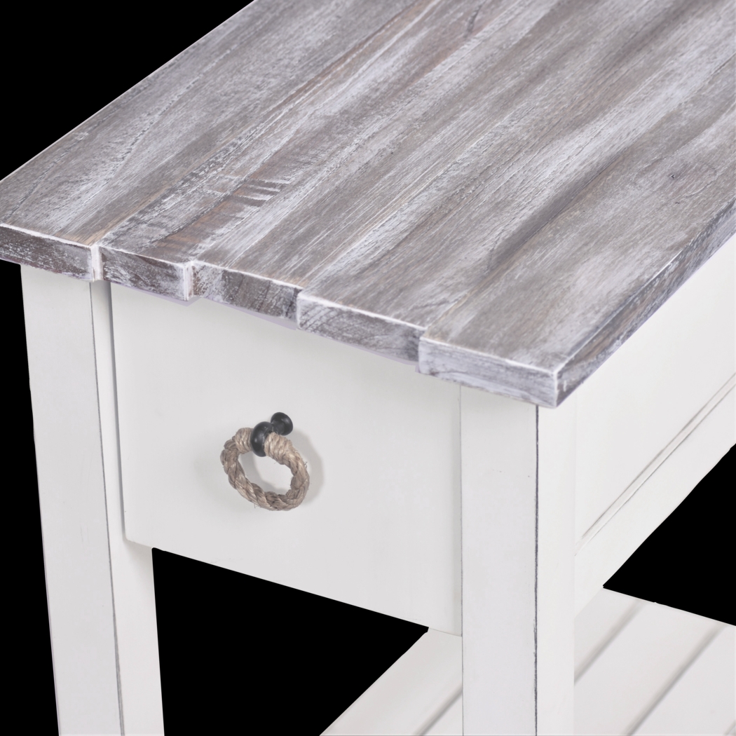 Owoth Gray/White Small Chairside Table - Thumbnail - Image 10