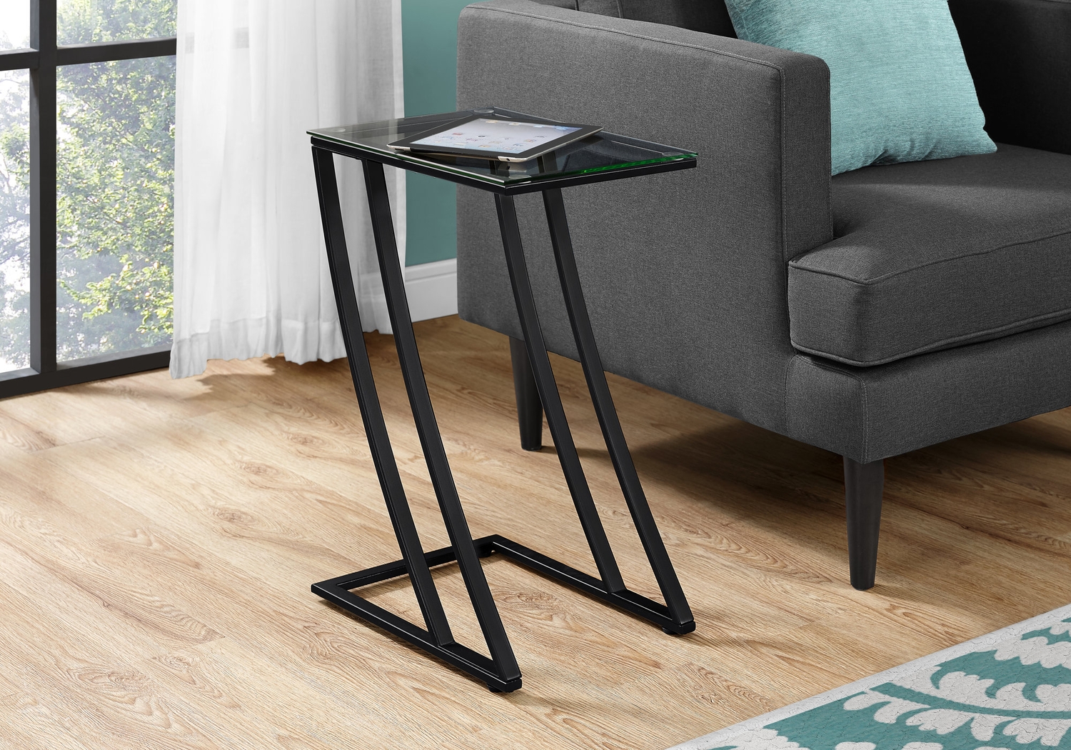 Oxaus Black End Table - Thumbnail - Image 2