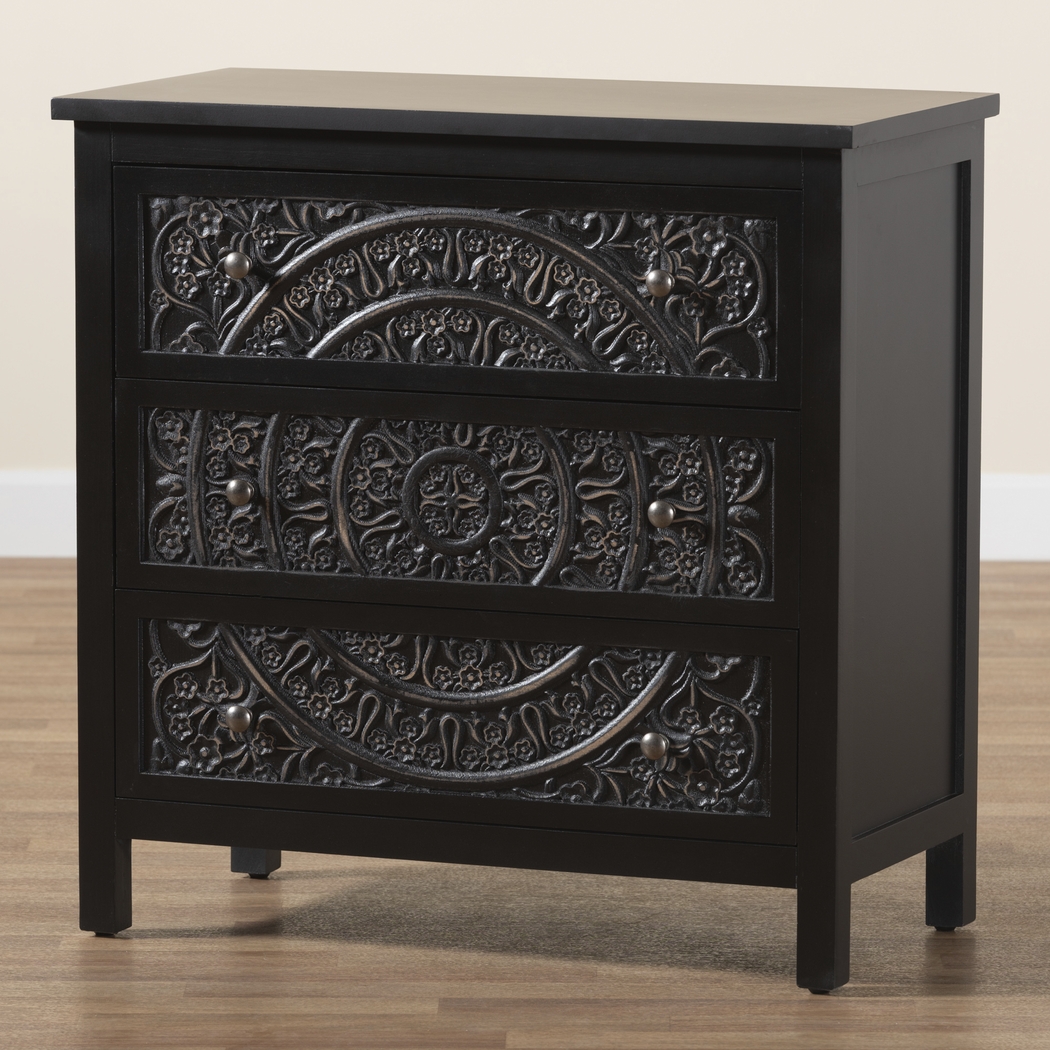 Oxenrider Black Accent Cabinet - Thumbnail - Image 3