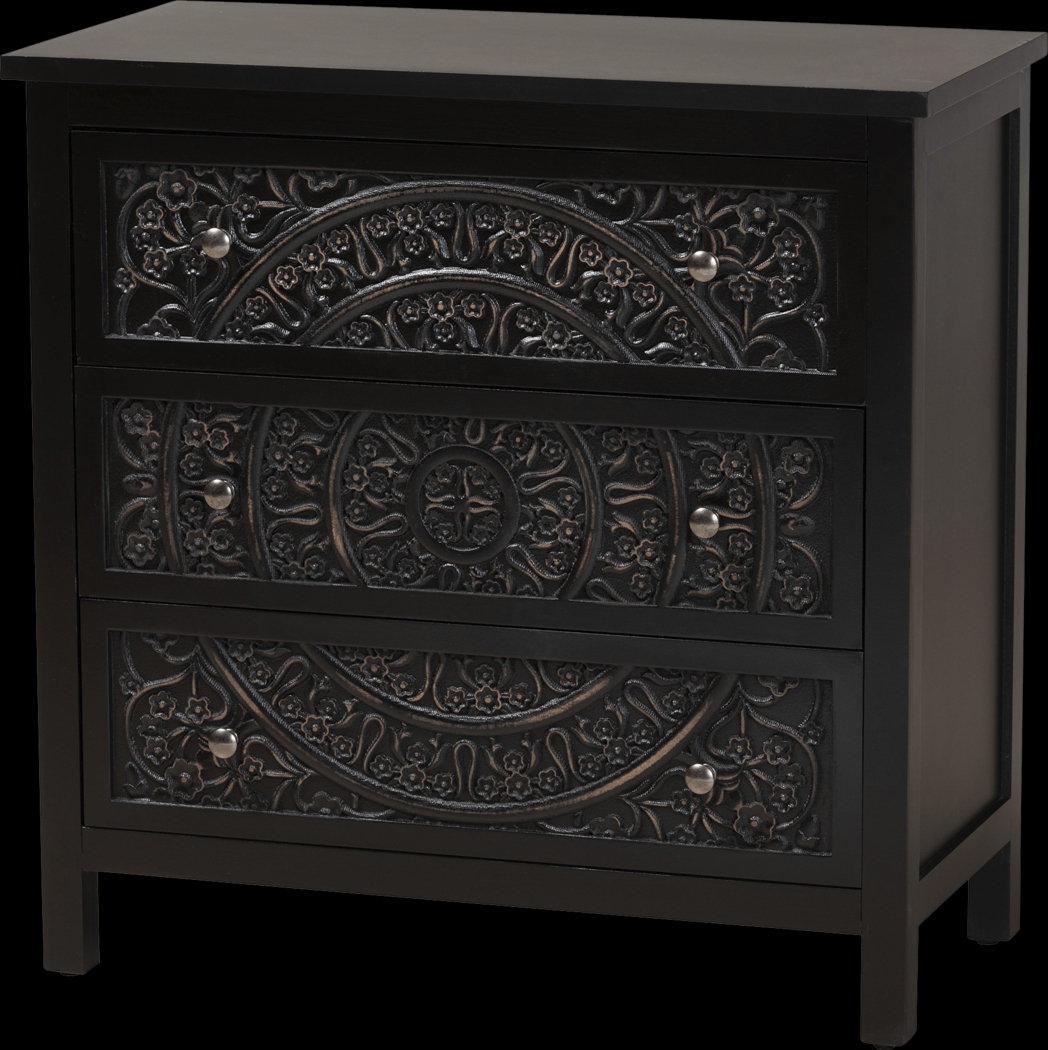 Oxenrider Black Accent Cabinet - Thumbnail - Image 1