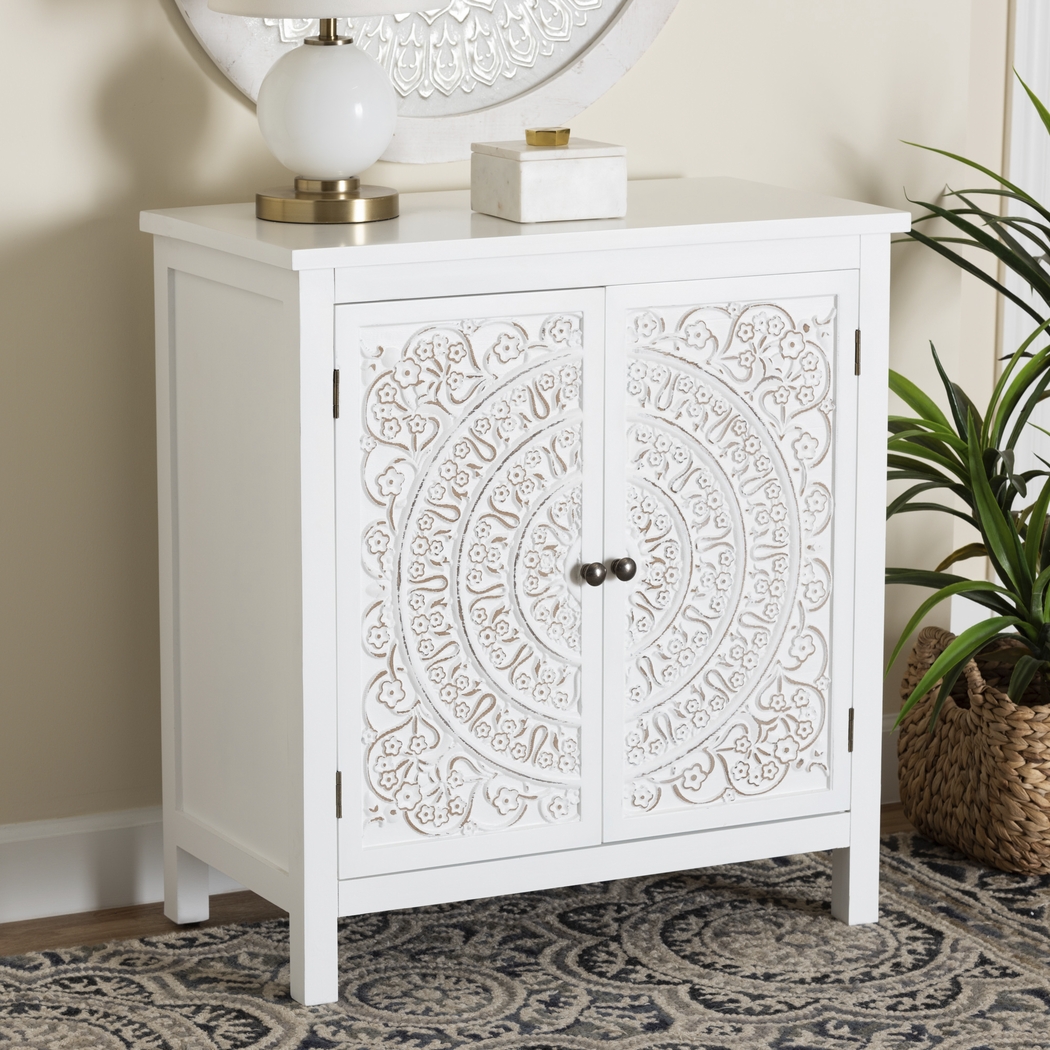 Oxenrider White Accent Cabinet - Thumbnail - Image 2