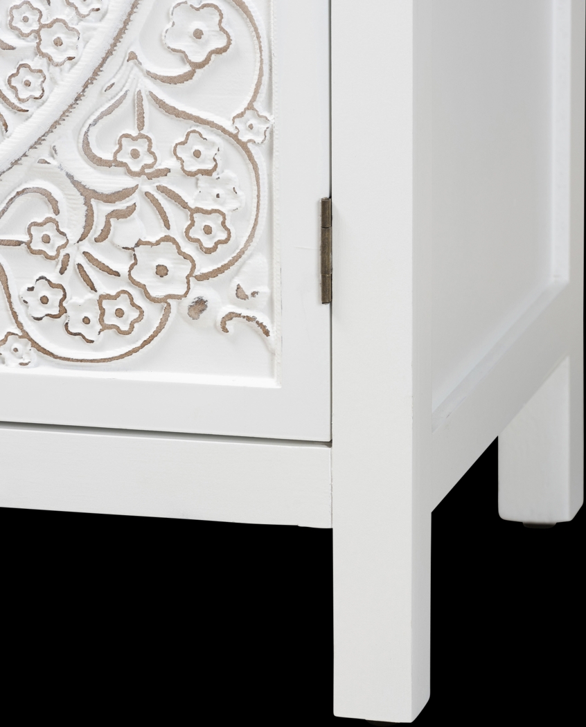 Oxenrider White Accent Cabinet - Thumbnail - Image 8
