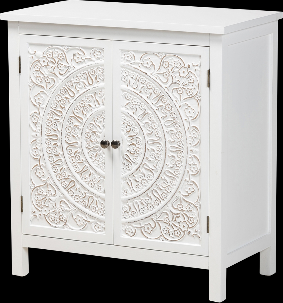Oxenrider White Accent Cabinet - Thumbnail - Image 1