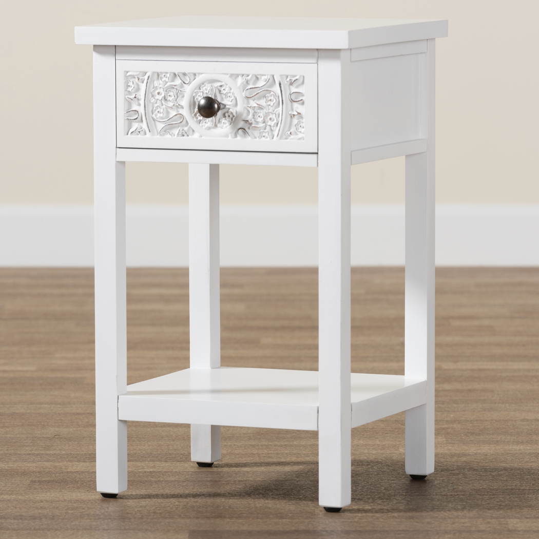 Oxenrider White End Table - Thumbnail - Image 3