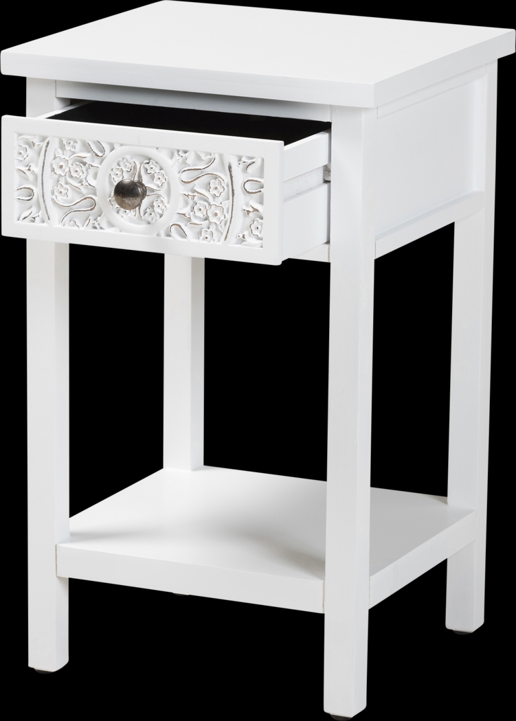 Oxenrider White End Table - Thumbnail - Image 4