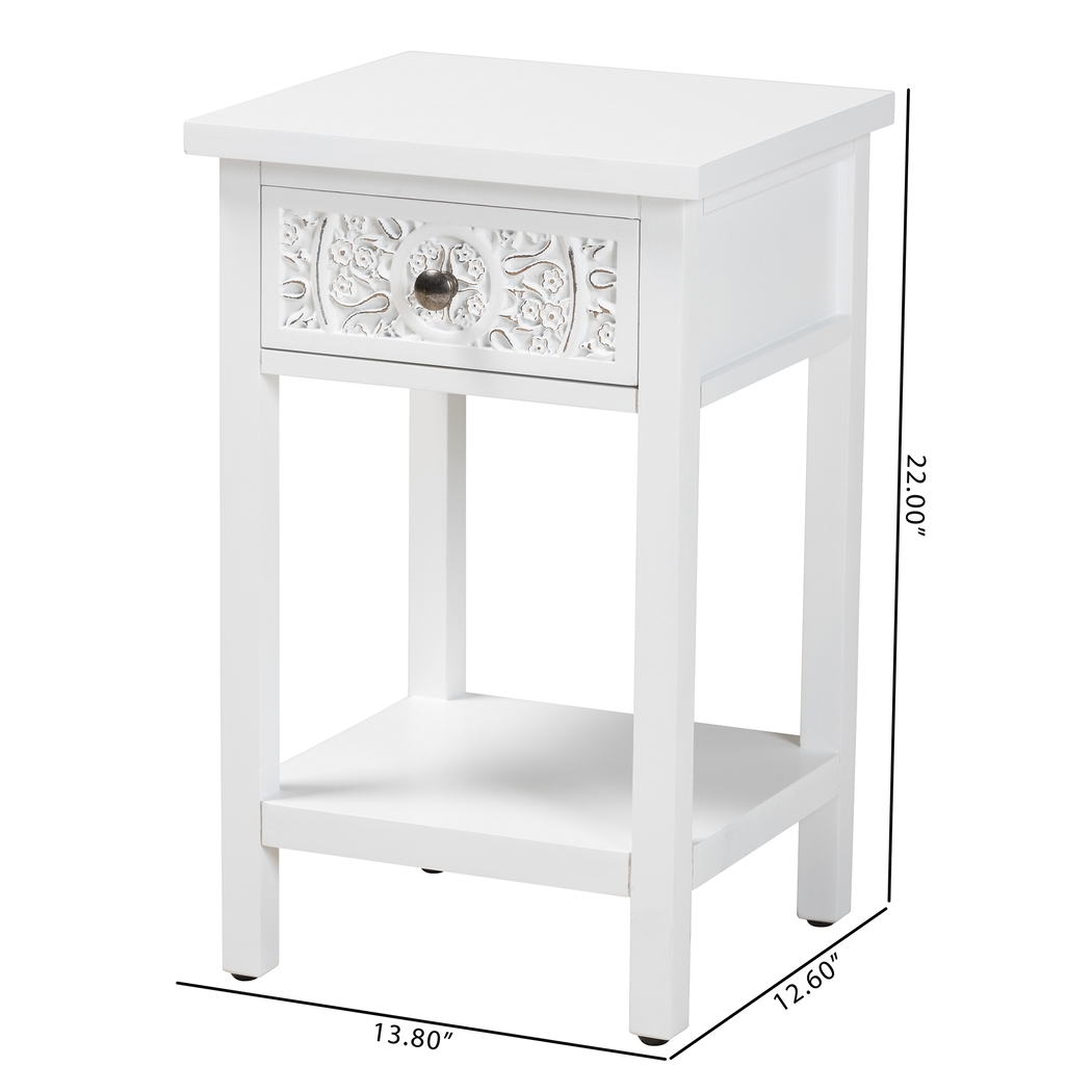 Oxenrider White End Table - Thumbnail - Image 10