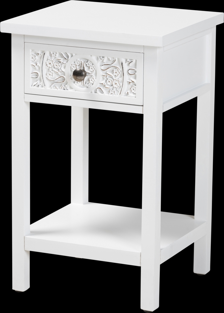 Oxenrider White End Table - Thumbnail - Image 1