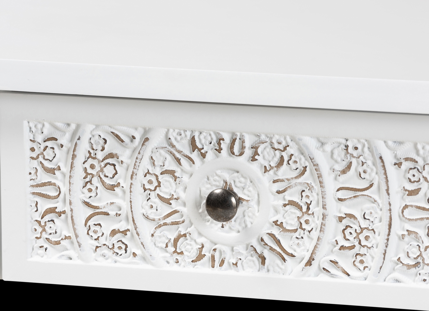 Oxenrider White Sofa Table - Thumbnail - Image 7