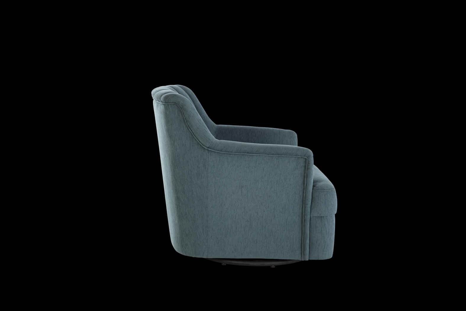 Oxon Blue Swivel Accent Chair - Thumbnail - Image 3