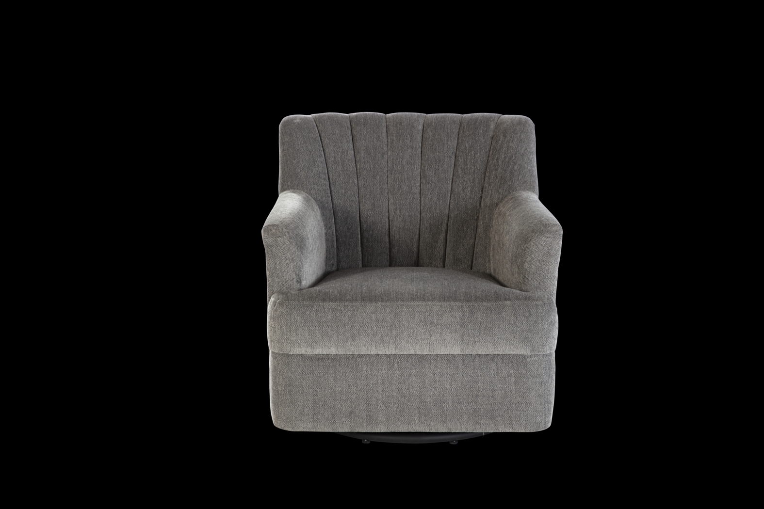 Oxon Gray Swivel Accent Chair - Thumbnail - Image 2