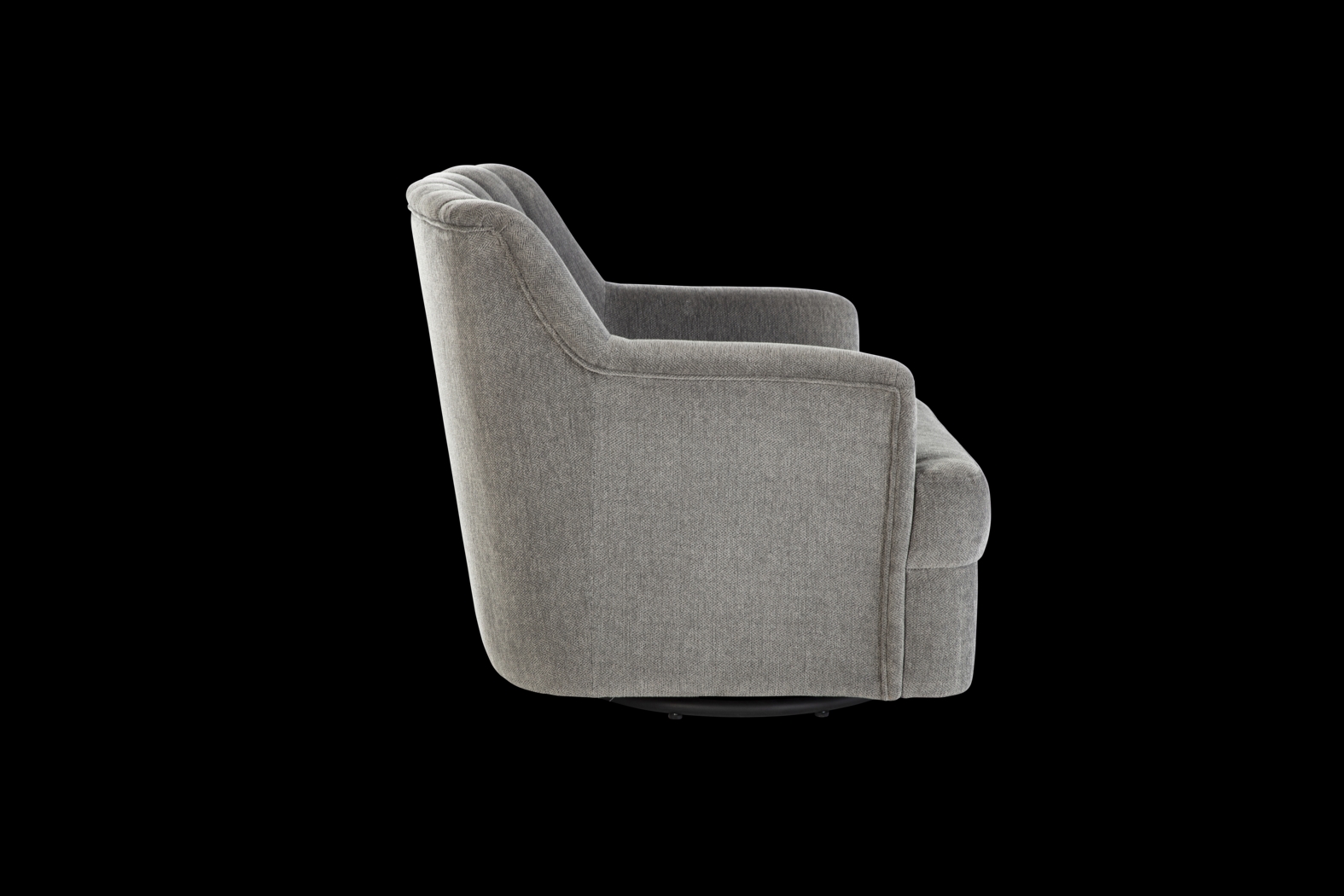 Oxon Gray Swivel Accent Chair - Thumbnail - Image 3