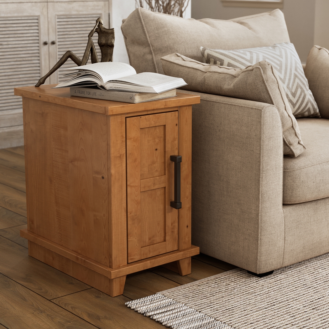 Oxtona Light Brown Nightstand - Thumbnail - Image 2