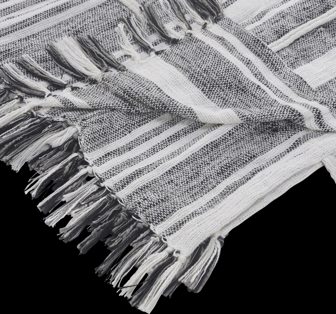 Oxwell Gray Throw Blanket - Thumbnail - Image 5