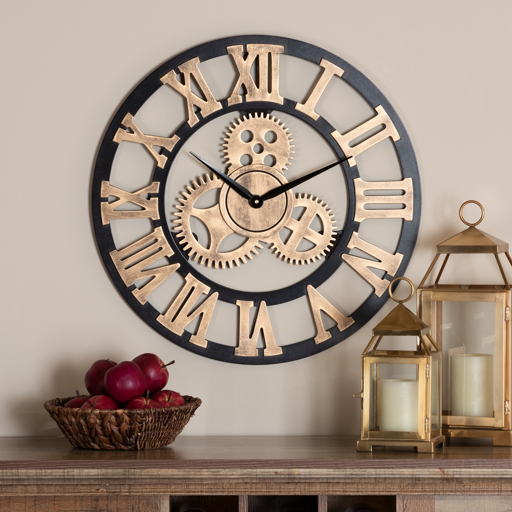 Oyer Black Wall Clock - Thumbnail - Image 2