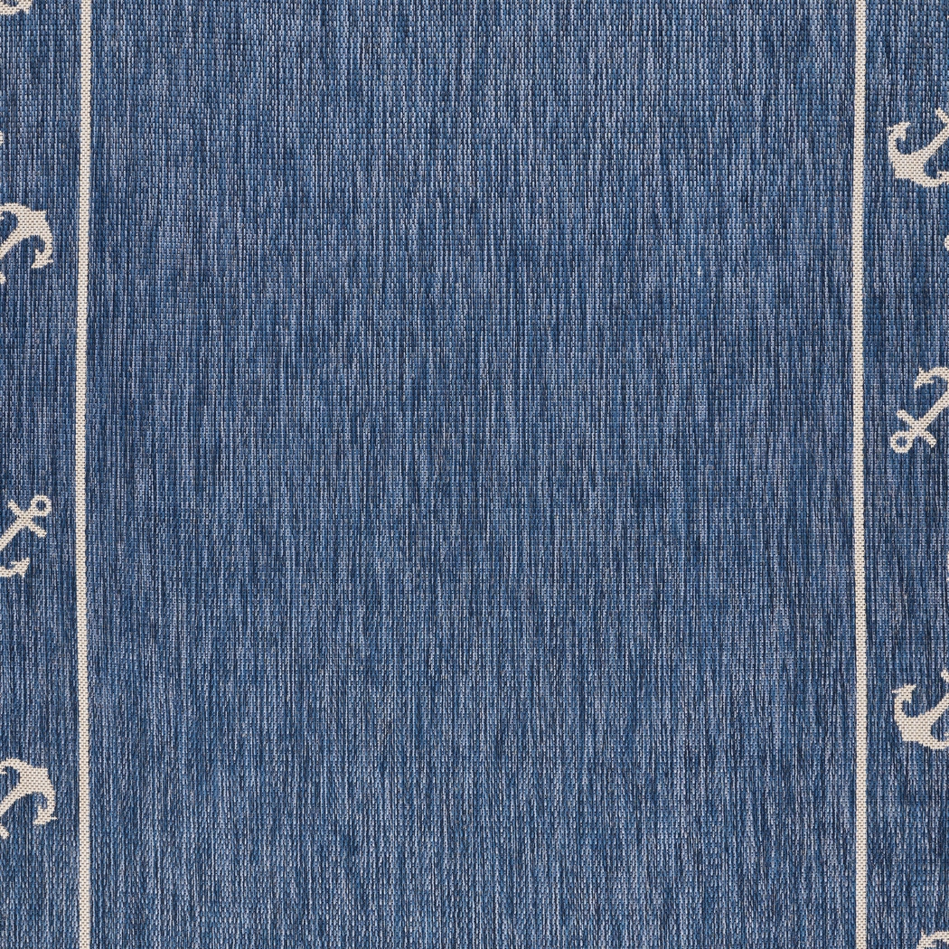 Oyufi Blue 5'3 x 7' Indoor/Outdoor Rug - Thumbnail - Image 3