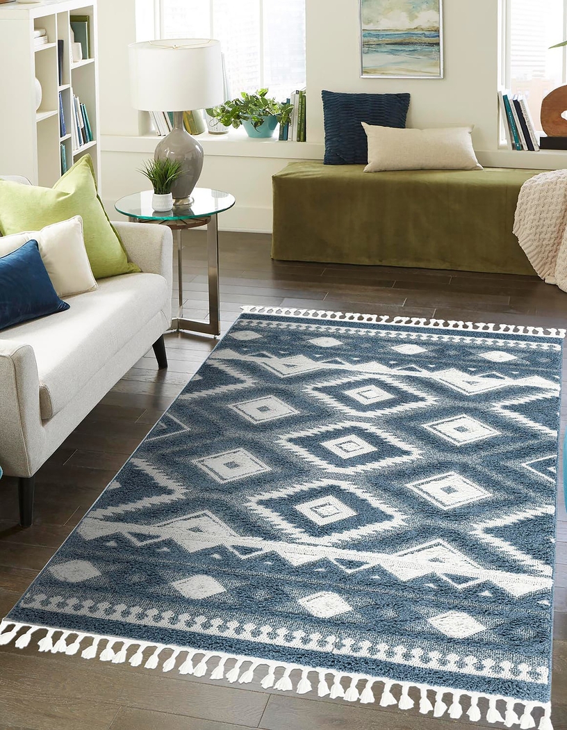 Paari Blue 10' x 14'1 Rug - Thumbnail - Image 2
