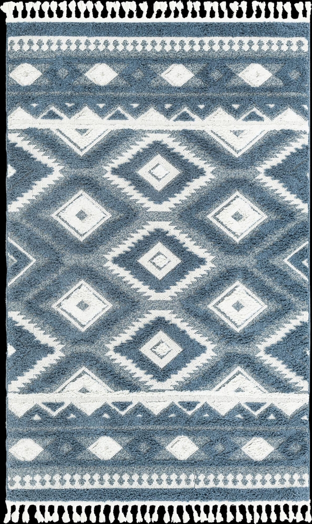 Paari Blue 7'10 x 10' Rug - Thumbnail - Image 1