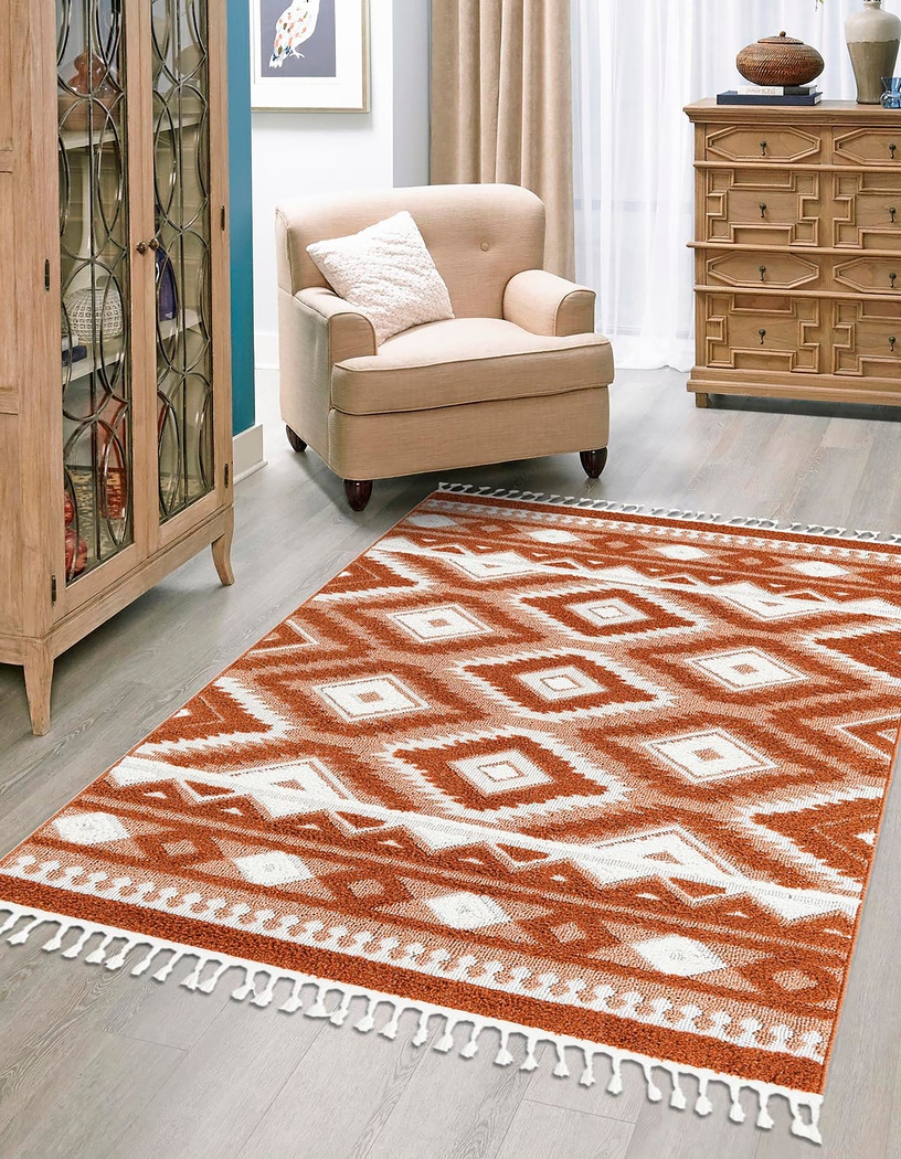 Paari Rust 7'10 x 10' Rug - Thumbnail - Image 2