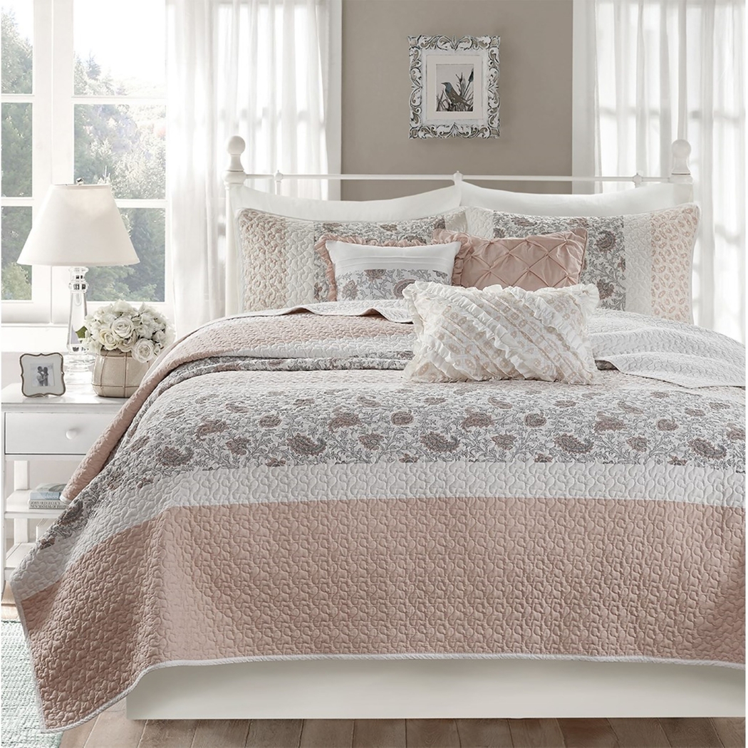 Pabl Blush 6 pc King/ Cal King Quilt Set - Thumbnail - Image 2